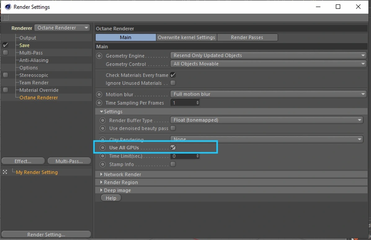 Use all GPU UI