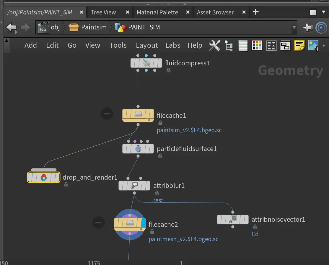Houdini simulation caching