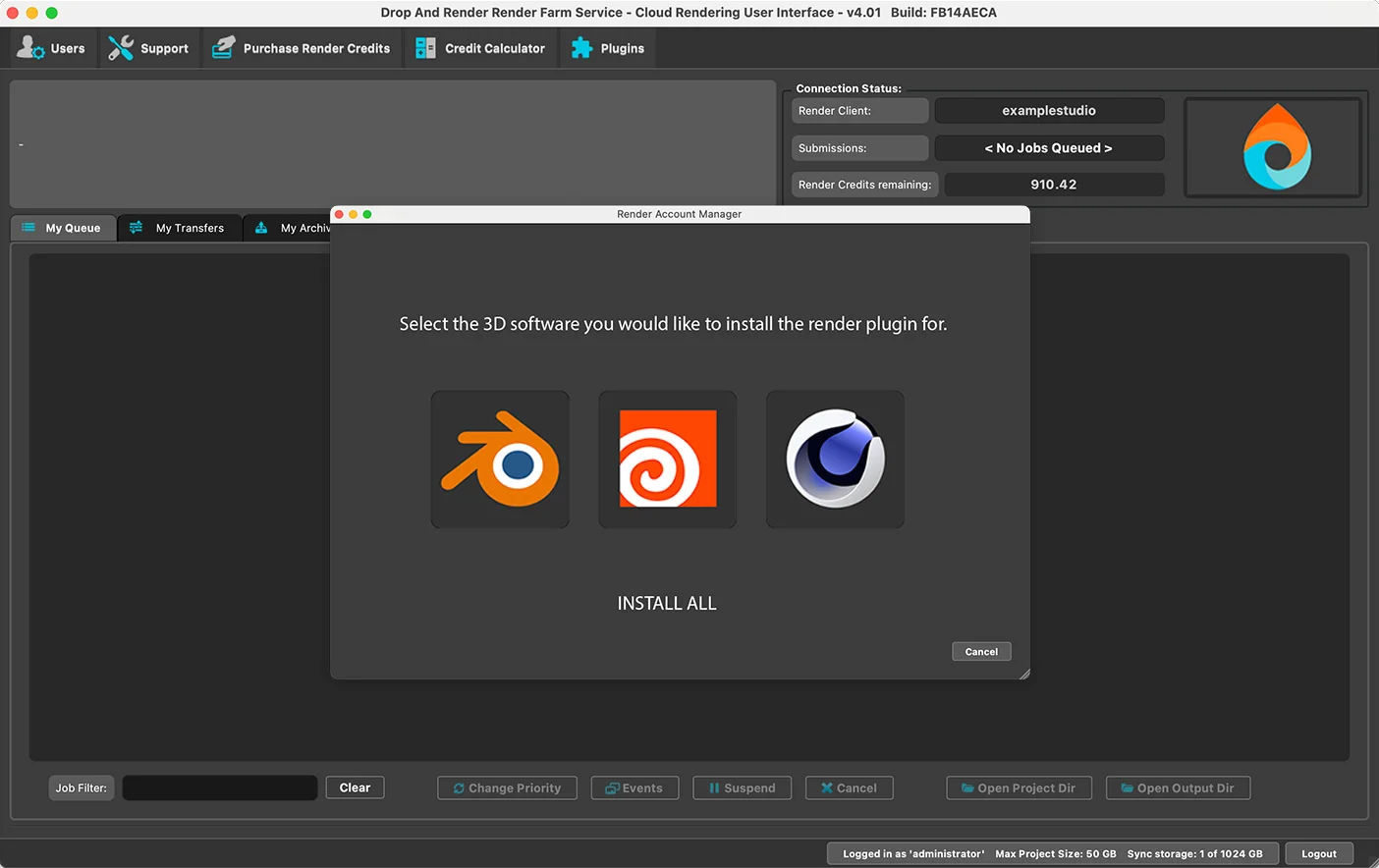 Step 4: Install our Plugin - Interface screenshot